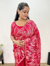 Jimmy Choo Sequence Worked Crimson Maroon Saree